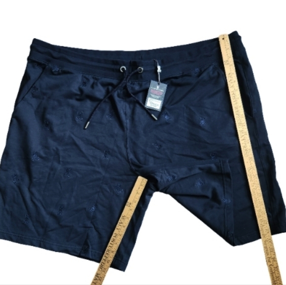 PSYCHO BUNNY MEN'S NAVY BLUE BIG AND TALL SWEAT SHORTS SIZE 4XL  $145 BRAND NEW - Picture 5 of 12